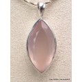 Pendentif Quartz rose facetté marquise qualité AAA Bijoux en Quartz Rose CWA59
