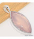Pendentif Quartz rose facetté marquise qualité AAA Bijoux en Quartz Rose CWA59