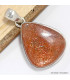 Pendentif véritable Pierre du Soleil forme goutte Pendentifs pierres naturelles CWA60.3