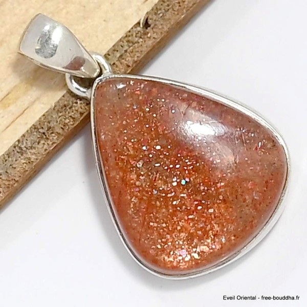 Pendentif véritable Pierre du Soleil forme goutte Pendentifs pierres naturelles CWA60.3