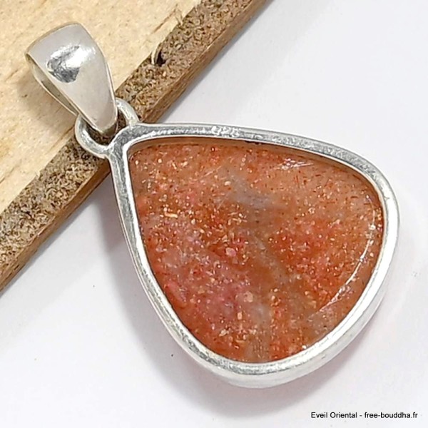 Pendentif véritable Pierre du Soleil forme goutte Pendentifs pierres naturelles CWA60.3