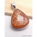 Pendentif véritable Pierre du Soleil forme goutte Pendentifs pierres naturelles CWA60.3