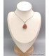Pendentif véritable Pierre du Soleil forme goutte Pendentifs pierres naturelles CWA60.3