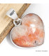 Pendentif Coeur véritable Pierre du Soleil Bijoux en Pierre du Soleil CWA60.4
