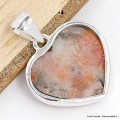 Pendentif Coeur véritable Pierre du Soleil Bijoux en Pierre du Soleil CWA60.4