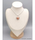 Pendentif Coeur véritable Pierre du Soleil Bijoux en Pierre du Soleil CWA60.4