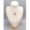 Pendentif Coeur véritable Pierre du Soleil Bijoux en Pierre du Soleil CWA60.4