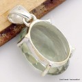 Pendentif pierre Améthyste verte ovale facettée Bijoux en Améthyste verte CWA61.4