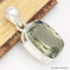 Améthyste verte prasiolite pendentif facetté Pendentifs pierres naturelles CWA61.7