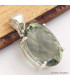 Pendentif pierre Améthyste verte ovale facettée Bijoux en Améthyste verte CWA61.4