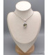 Pendentif pierre Améthyste verte oval serti clos Pendentifs pierres naturelles CWA61.5