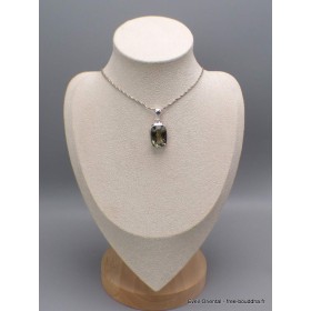 Améthyste verte prasiolite pendentif facetté Pendentifs pierres naturelles CWA61.7