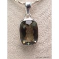 Améthyste verte prasiolite pendentif facetté Pendentifs pierres naturelles CWA61.7