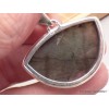 Pendentif Labradorite violette semi-rond Grade AAA Bijoux en Labradorite CWA62.3