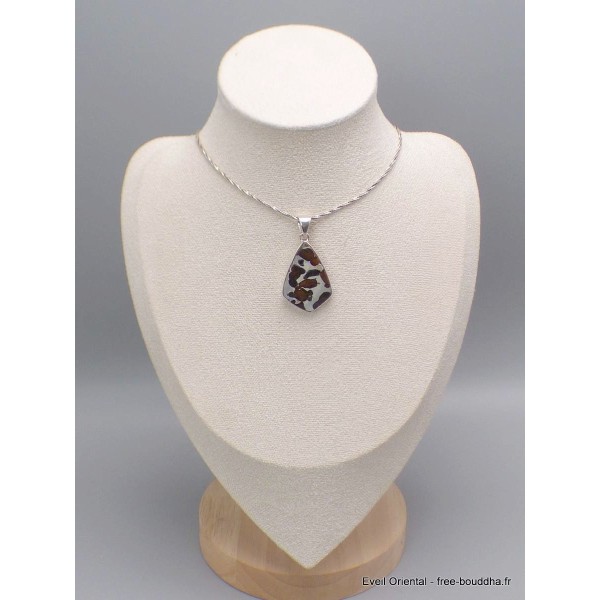 Pendentif en Pallasite (météorite) forme libre Pendentifs pierres naturelles CWA55