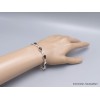 Bracelet argent Quartz fumé pierres gouttes Bijoux en Quartz Fumé CWA68.1