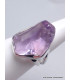 Bague argent en Quartz Lavande taille 53 Bijoux en Quartz Lavande CWA69.2