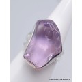 Bague argent en Quartz Lavande taille 53 Bijoux en Quartz Lavande CWA69.2