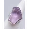 Bague argent en Quartz Lavande taille 53 - Bijoux en Quartz Lavande