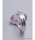 Bague argent en Quartz Lavande taille 53 Bijoux en Quartz Lavande CWA69.2