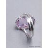 Bague argent en Quartz Lavande taille 53 Bijoux en Quartz Lavande CWA69.2