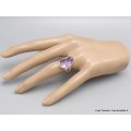 Bague argent en Quartz Lavande taille 53 Bijoux en Quartz Lavande CWA69.2