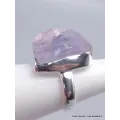 Bague bijou argent en Quartz Lavande taille 54 - Bijoux en Quartz Lavande