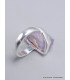 Bague bijou argent en Quartz Lavande taille 54 Bijoux en Quartz Lavande CWA69.4