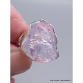 Grosse Bague argent en Quartz Lavande brut taille 59 Bijoux en Quartz Lavande CWA69.5