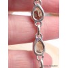 Bracelet argent Quartz fumé pierres gouttes Bijoux en Quartz Fumé CWA68.1