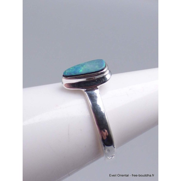 Bijou Bague argent Opale australienne taille 51 Bijoux en Opale Australienne CWA70.2