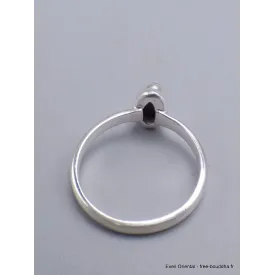 Bague argent authentique Opale Australienne taille 52 - Bijoux en Opale Australienne
