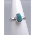 Bague argent authentique Opale Australienne taille 52 - Bijoux en Opale Australienne