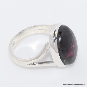 Bague en pierre Eudialyte ovale taille 59 Bagues pierres naturelles CWA71.5