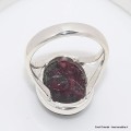 Bague en pierre Eudialyte ovale taille 59 Bagues pierres naturelles CWA71.5