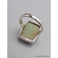 Bijou Bague Turquoise n° 8 rectangulaire taille 59 Bagues pierres naturelles YM31.6