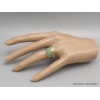 Bijou Bague Turquoise n° 8 rectangulaire taille 59 Bagues pierres naturelles YM31.6