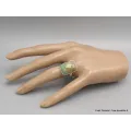 Bijou Bague Turquoise n° 8 rectangulaire taille 59 - Bagues pierres naturelles