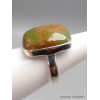Bijou Bague Turquoise n° 8 rectangulaire taille 56 Bagues pierres naturelles YM31.7