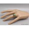 Bague authentique turquoise américaine triangulaire taille 52 Bagues pierres naturelles YM31.11