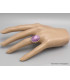 Bague Purpurite trois anneaux taille 55 Bijoux en Purpurite YM29.4