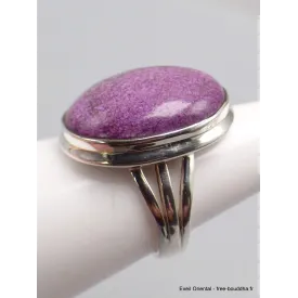 Bague Purpurite trois anneaux taille 55 - Bijoux en Purpurite