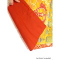 Nappe tibétaine pour autel bouddhiste en soie Tentures tibétaines Bouddha CHET4