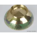 Bols d'offrandes laiton émaillé vert 10 cm - Bols d'offrandes bouddhistes