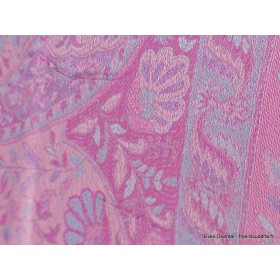 Pashmina en soie authentique parme bleu Tous les pashminas CSS6