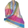 Châle en pure soie multicolore Tous les pashminas CSS8