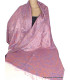 Pashmina Châle en soie de mûrier orange bleu argent Tous les pashminas CSS19