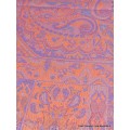 Pashmina Châle en soie de mûrier orange bleu argent Tous les pashminas CSS19