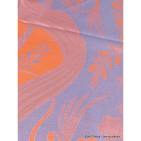 Châle pure soie orange lilas Tous les pashminas CSS23