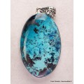 Bijou Pendentif oval en Shattuckite qualité AAA Pendentifs pierres naturelles CWA73.4